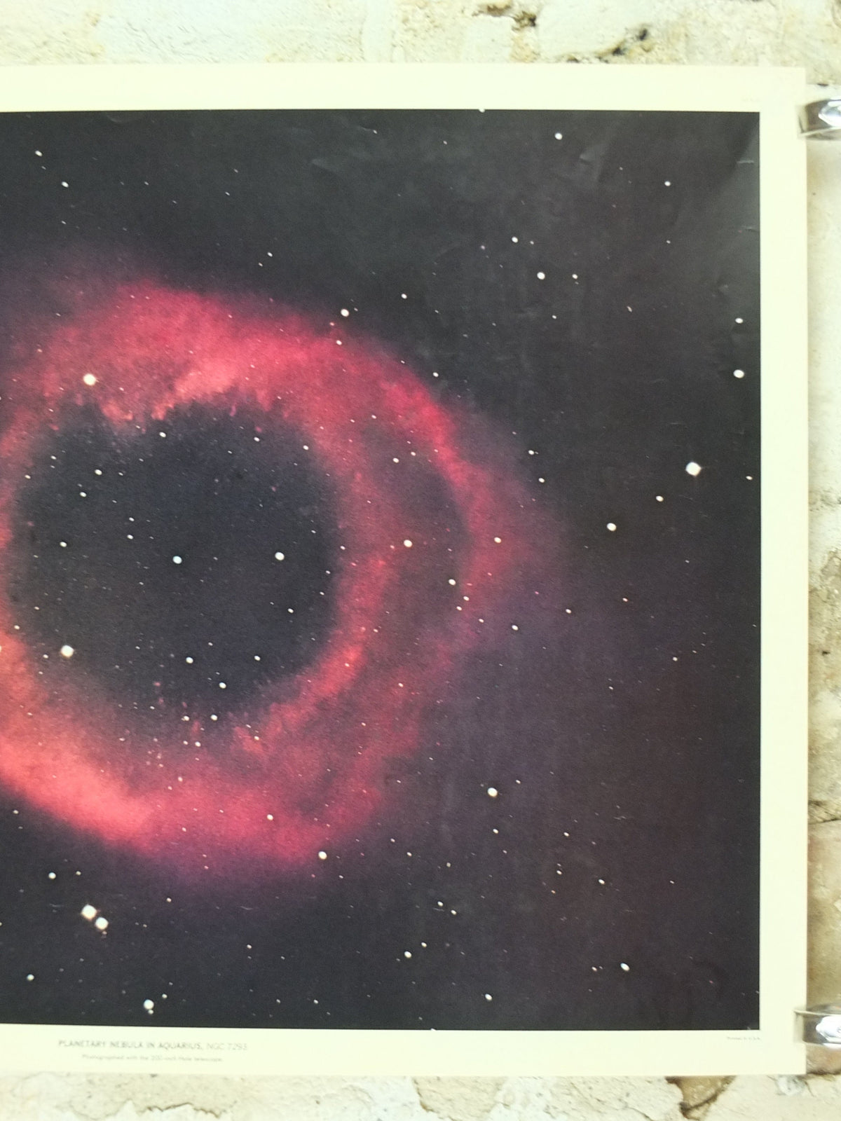 1965 Planetary Nebula in Aquarius Poster, NGC 7293 California Institute of Technology and Carnegie Institution, Hale Observatories wall art