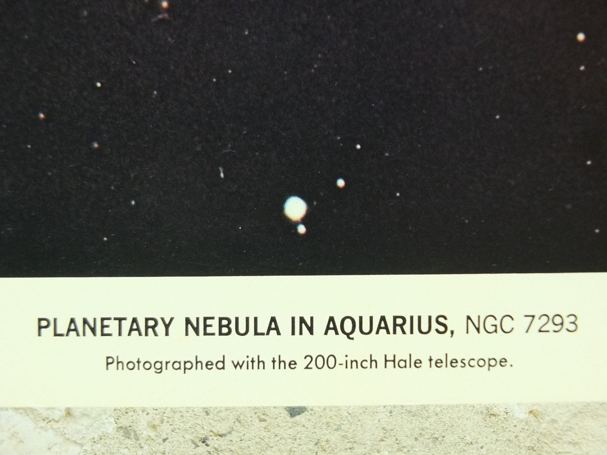 1965 Planetary Nebula in Aquarius Poster, NGC 7293 California Institute of Technology and Carnegie Institution, Hale Observatories wall art
