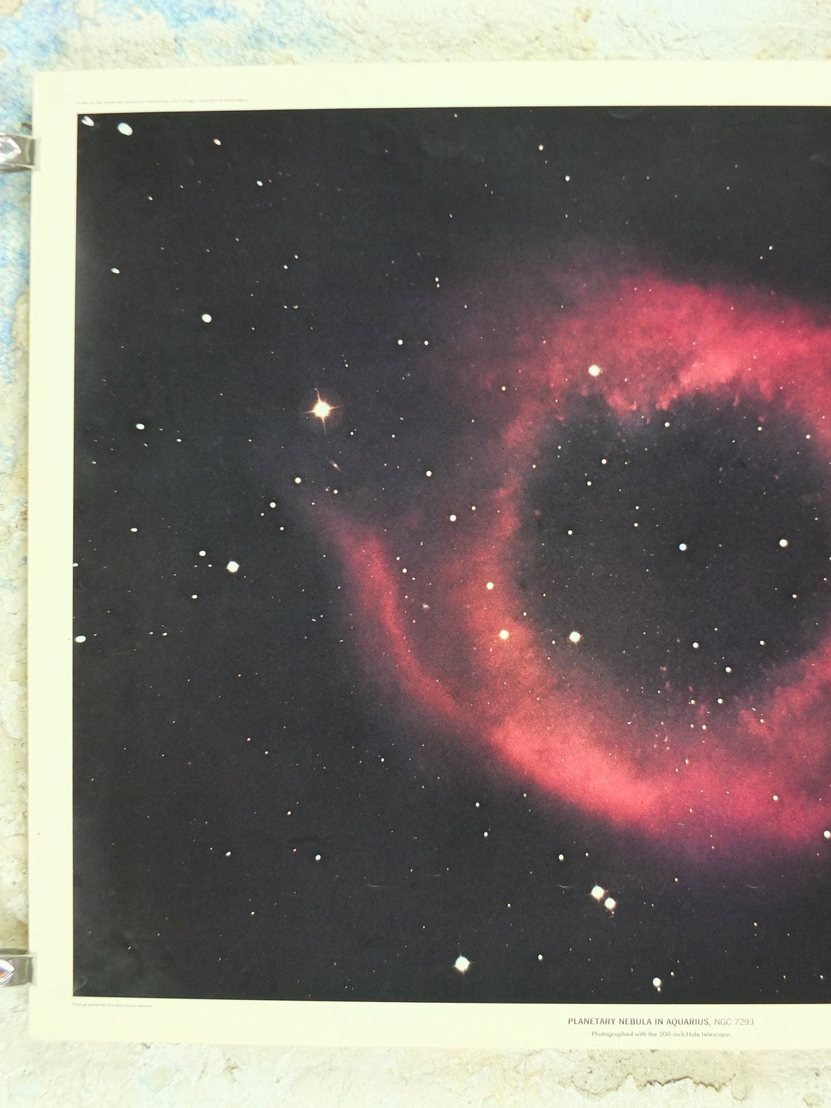 1965 Planetary Nebula in Aquarius Poster, NGC 7293 California Institute of Technology and Carnegie Institution, Hale Observatories wall art