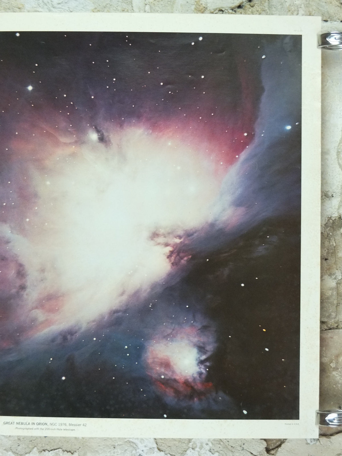 1959 Great Nebula in Orion Poster, NGC 1976 California Institute of Technology and Carnegie Institution, Hale Observatories, wall art decor