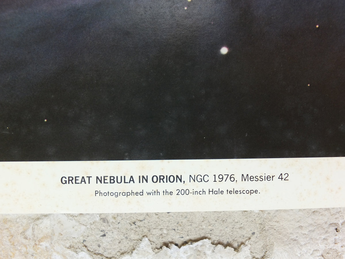 1959 Great Nebula in Orion Poster, NGC 1976 California Institute of Technology and Carnegie Institution, Hale Observatories, wall art decor