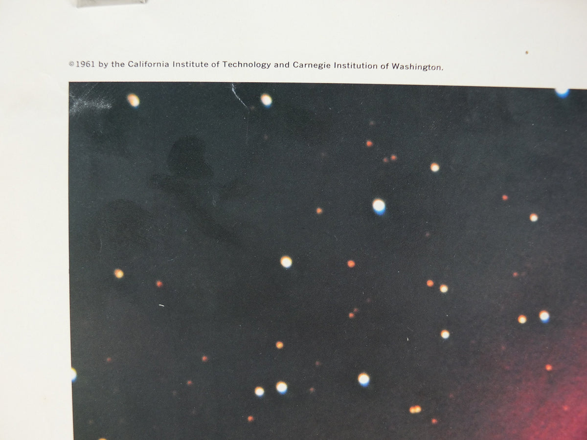 1961 Trifid Nebula in Sagitterius Poster, NGC 6514 California Institute of Technology and Carnegie Institution, Hale Observatories wall art