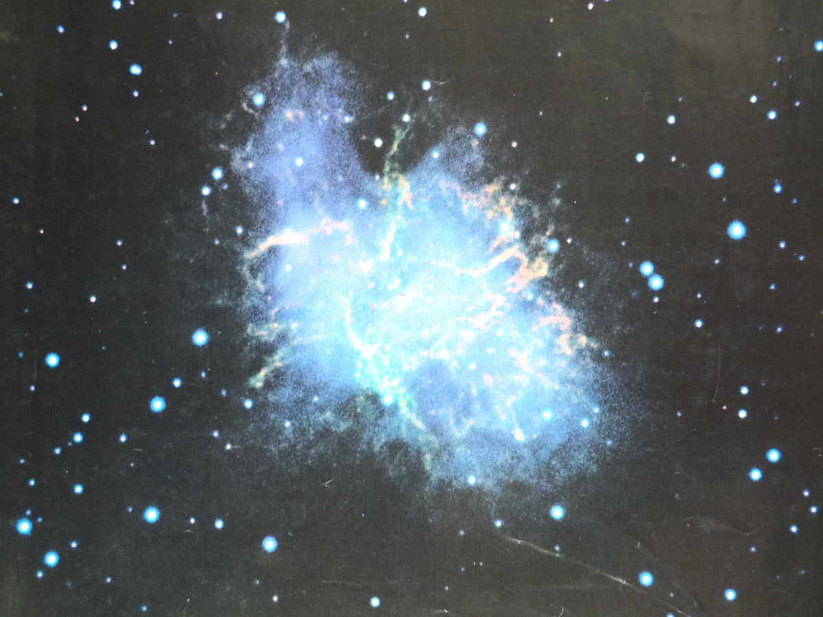 1960s The Crab Nebula in Taurus Poster, M1, Regents, University of California, Lick Observatory, wall art decor