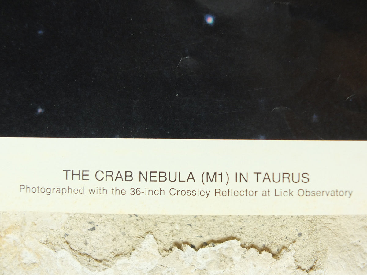 1960s The Crab Nebula in Taurus Poster, M1, Regents, University of California, Lick Observatory, wall art decor