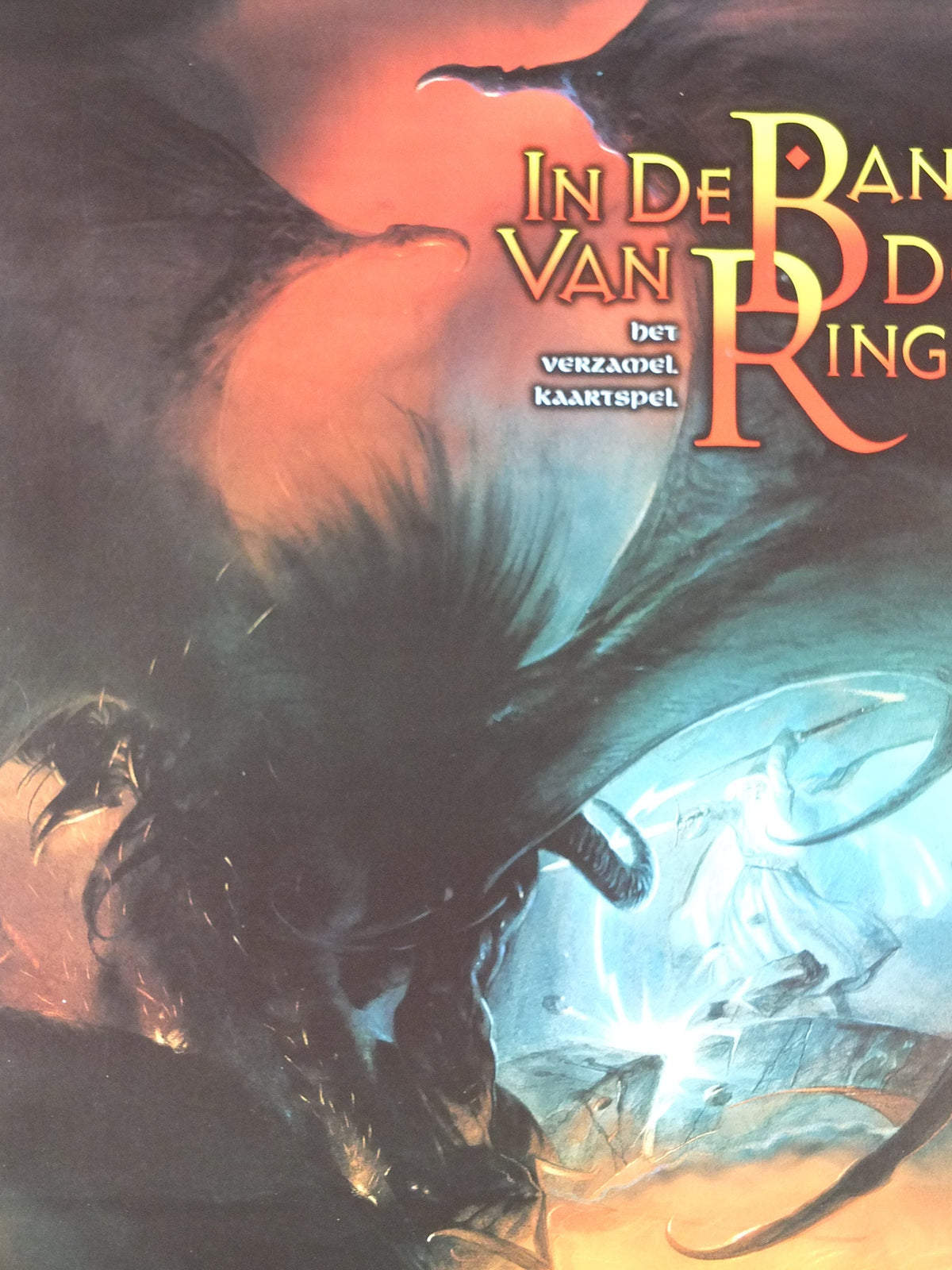 1996 The Balrog and Gandalf Poster, by John Howe, from 999 Games, You shall not pass, Durin's Bane, Lord of the Rings, print wall art decor