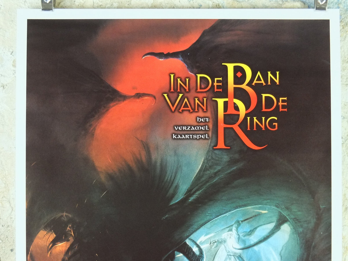 1996 The Balrog and Gandalf Poster, by John Howe, from 999 Games, You shall not pass, Durin's Bane, Lord of the Rings, print wall art decor