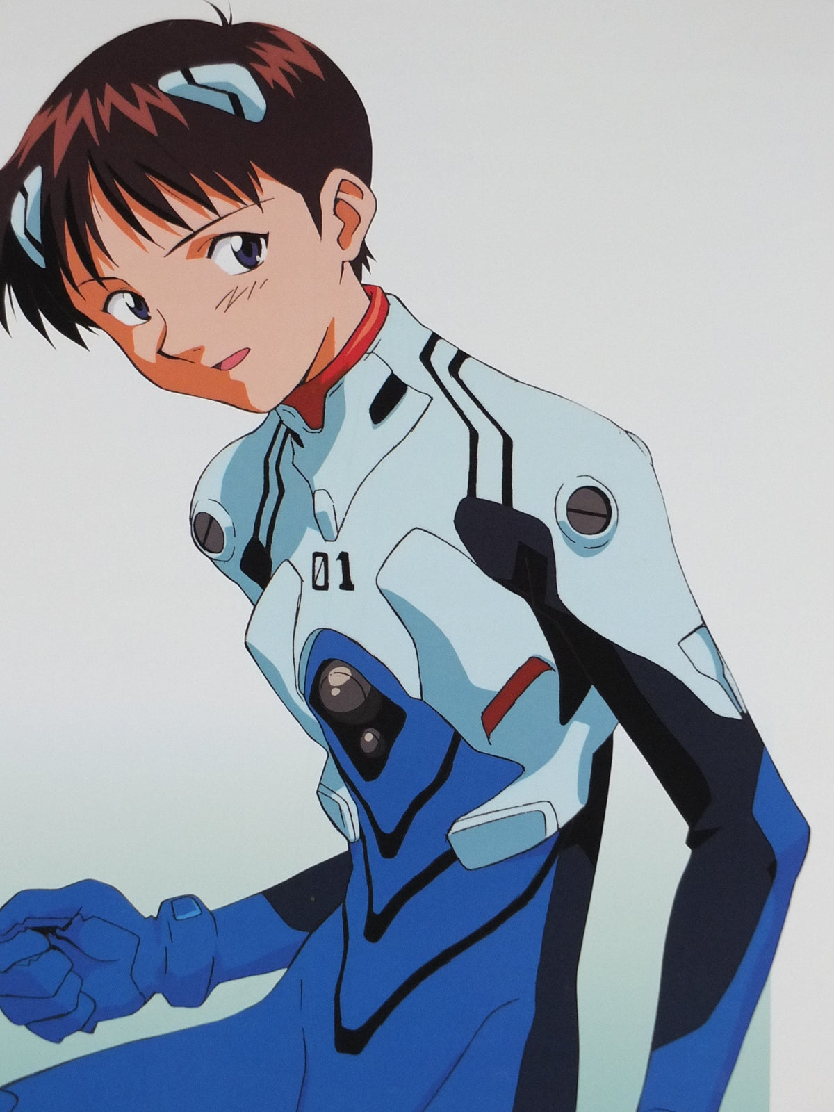 1995 Neon Genesis Evangelion Poster, Ikari Shenji, Eva from SEGA, by Katsuichi Nakayama, Japanese mecha anime TV series, wall art decor