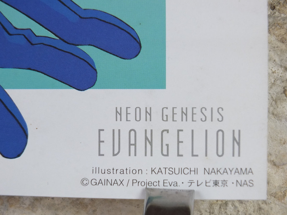 1995 Neon Genesis Evangelion Poster, Ikari Shenji, Eva from SEGA, by Katsuichi Nakayama, Japanese mecha anime TV series, wall art decor