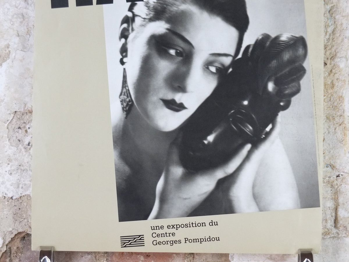 1998 Man Ray Poster, Black and White, Noire et Blanche, 1936, Dada in Vogue, surrealism, photography gallery exhibition, wall art decor