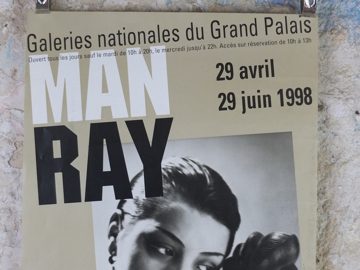 1998 Man Ray Poster, Black and White, Noire et Blanche, 1936, Dada in Vogue, surrealism, photography gallery exhibition, wall art decor