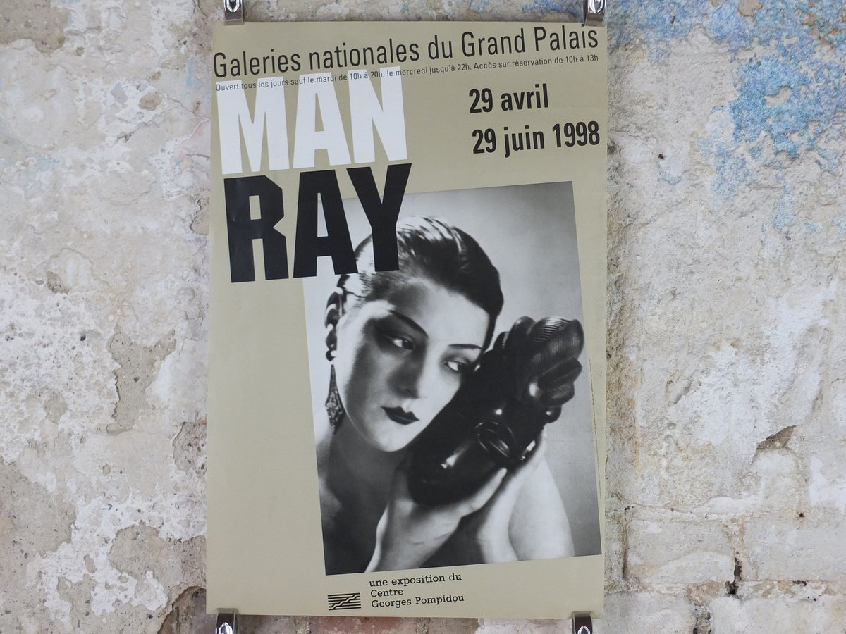 1998 Man Ray Poster, Black and White, Noire et Blanche, 1936, Dada in Vogue, surrealism, photography gallery exhibition, wall art decor