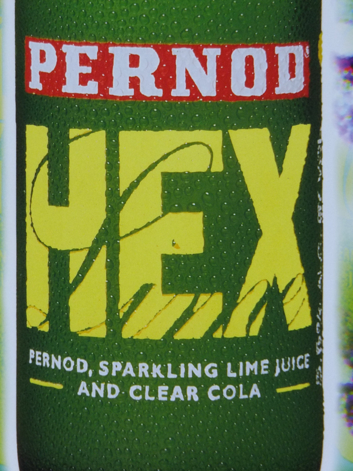 1990s Pernod Hex Poster, Alcopops, Snowboarder, Sublime refreshment, lime cola alcoholic drink, advertising print wall art decor