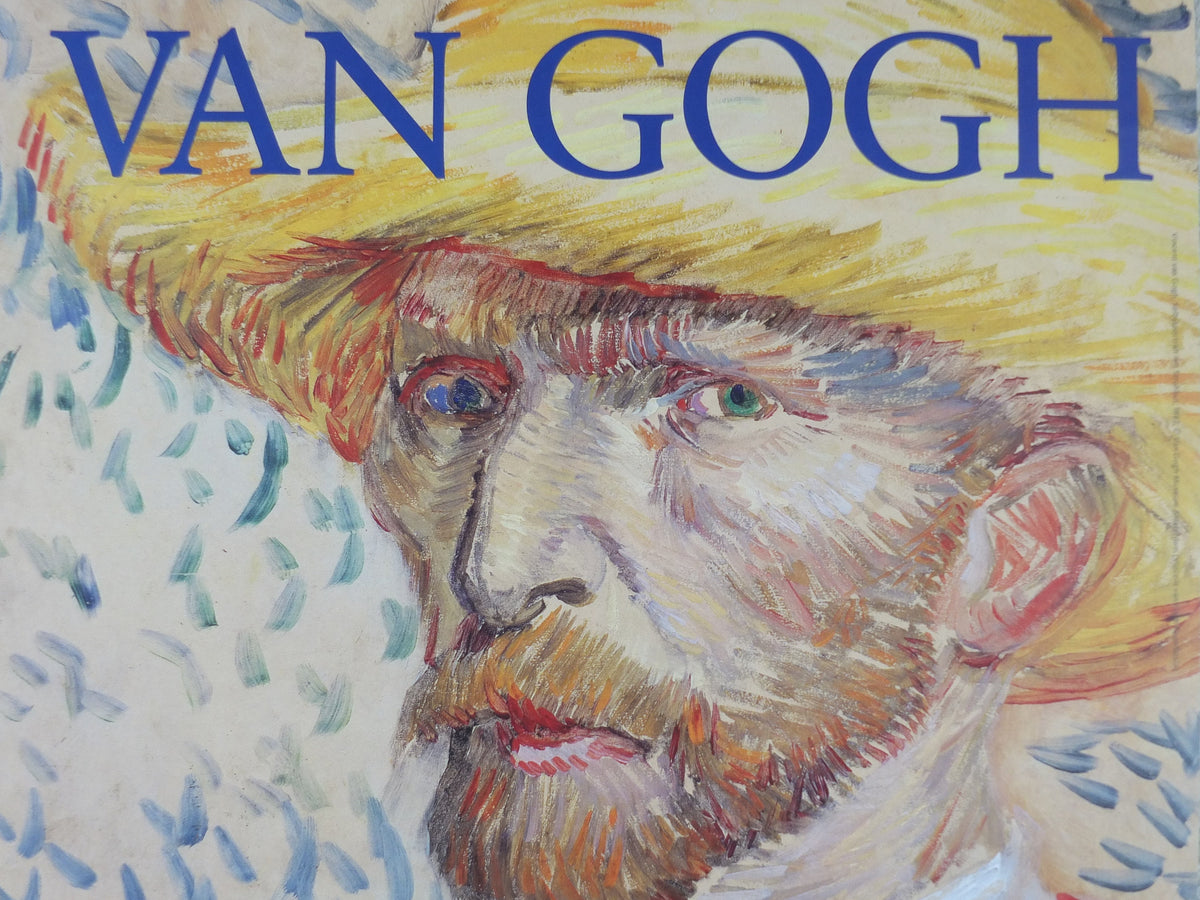 2008 Vincent Van Gogh Poster, Self portrait in straw hat, 1887, Albertina, Wien, Post-Impressionism gallery exhibition, wall art decor