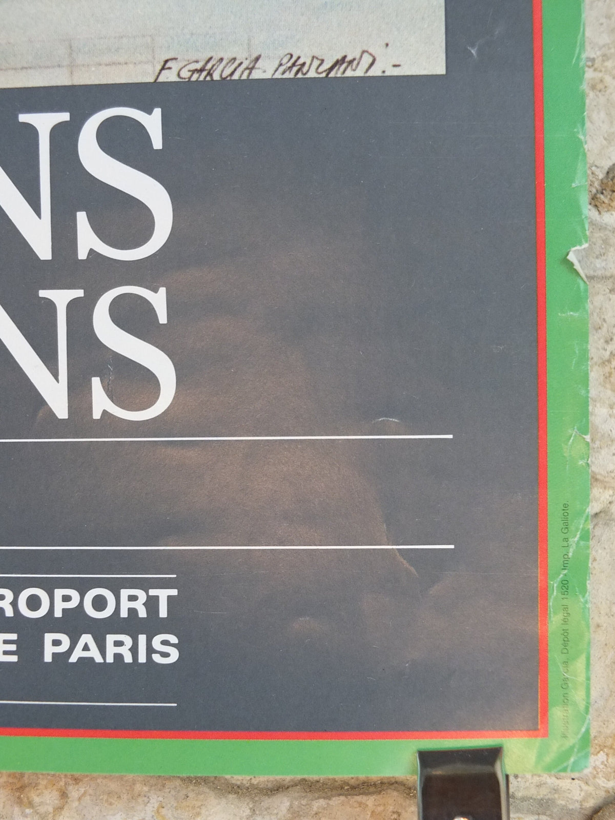 1981 Orly Airport Paris Poster, anniversary of the South (20 years) and West (10 years) airports Aeroport de Paris, Aviation, wall art decor