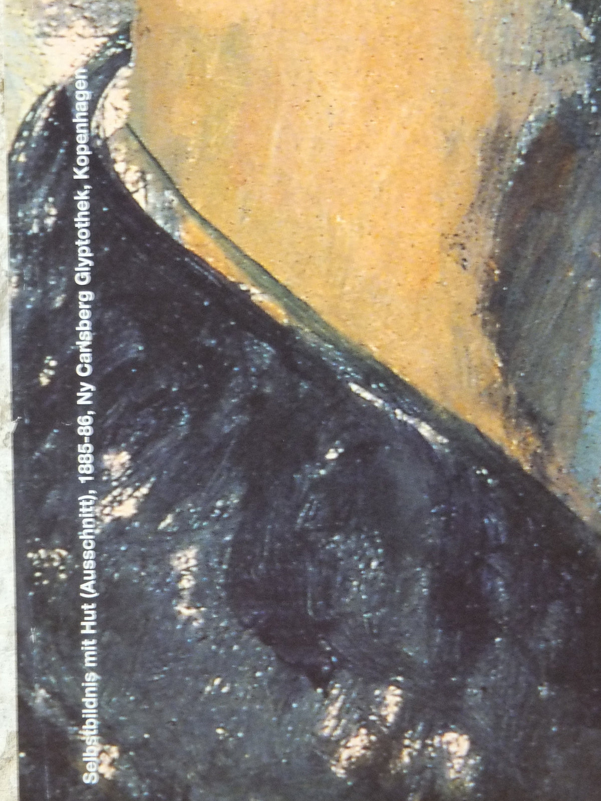 2000 Cezanne Poster, Self portrait with hat, 1885-1886, Kunstforum, Vienna, impressionists, artist gallery exhibition wall art decor