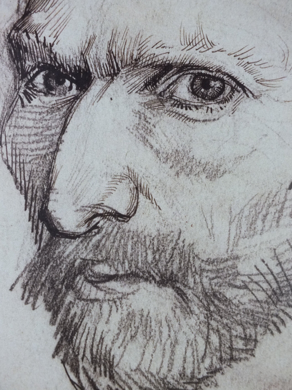 2002 Vincent Van Gogh Poster, "The Paris Drawings" at the Hamburg Art Museum, Post-Impressionism gallery exhibition, wall art decor