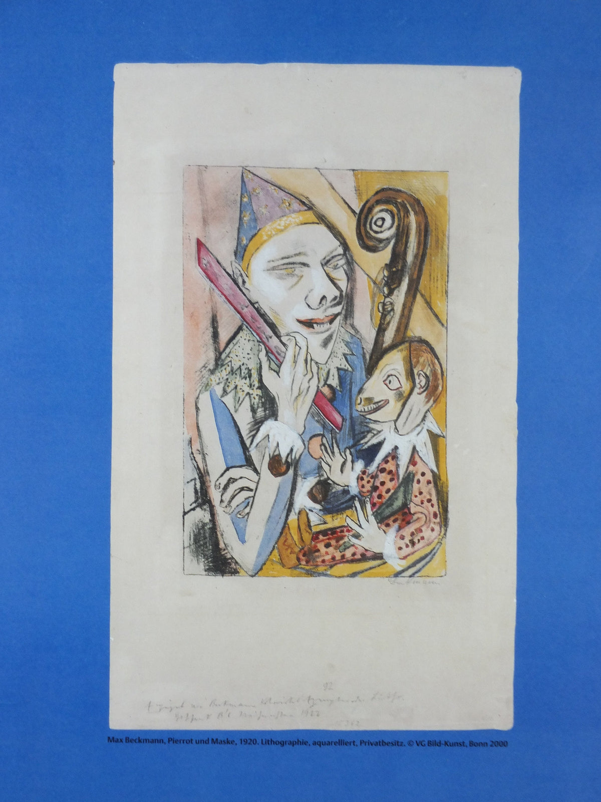 2000 Max Beckmann, Parrot and Mask 1920, Neue Pinakothek Munich, Expressionism, New Objectivity, gallery exhibition, wall art decor