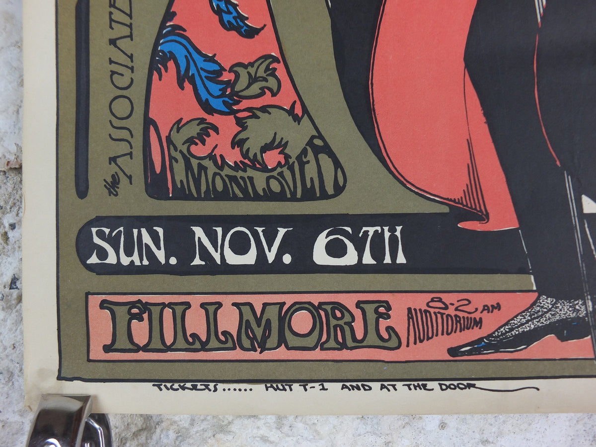 1966 Jefferson Airplane Poster, Fillmore, Home Coming Dance, Berkeley University, San Francisco, Psychedelic folk rock music, wall art decor