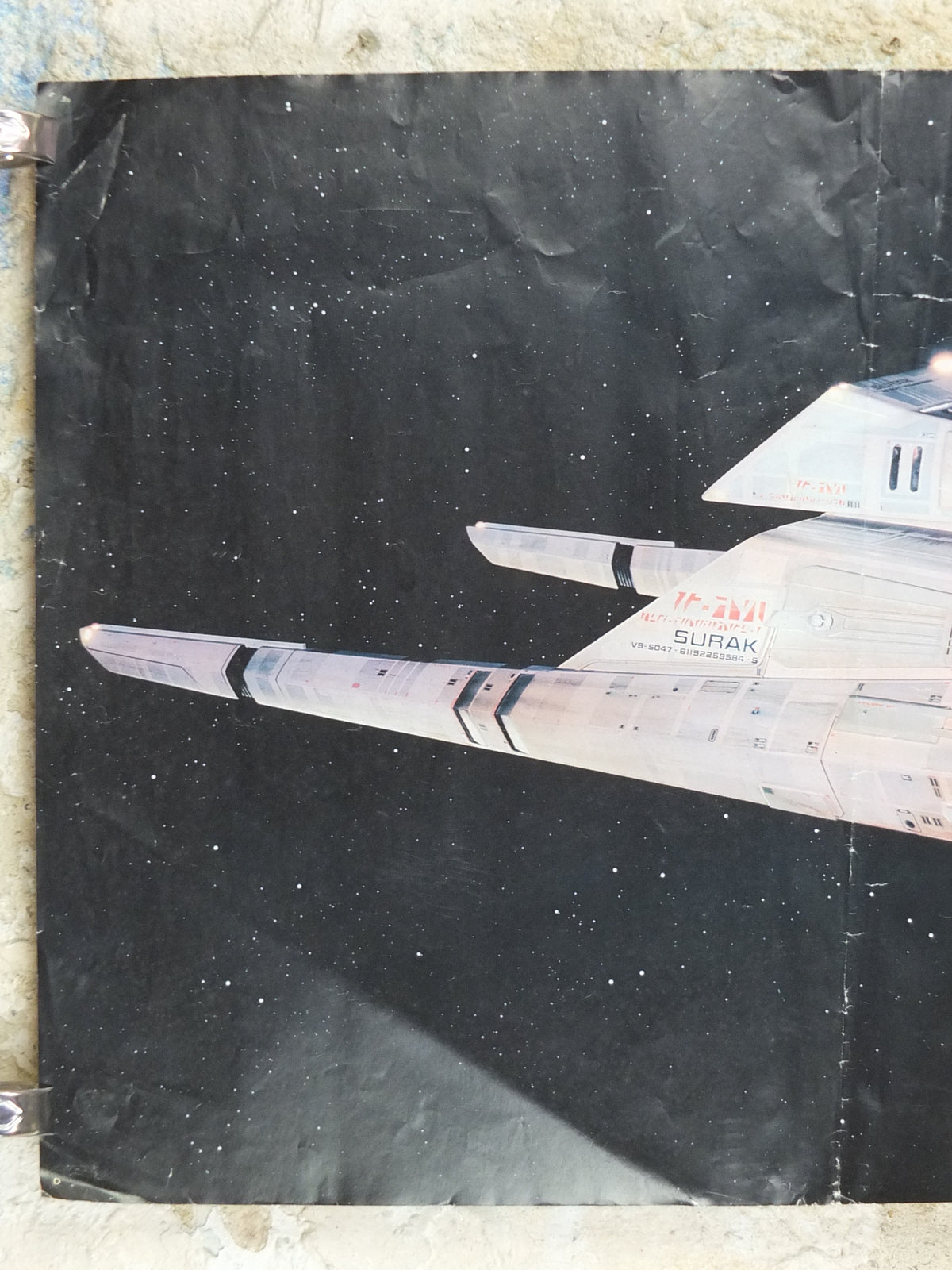 Original Vintage Star Trek the Movie Poster, Surak, Vulcan Shuttle, 1980 wall art cinema film memorabilia decor
