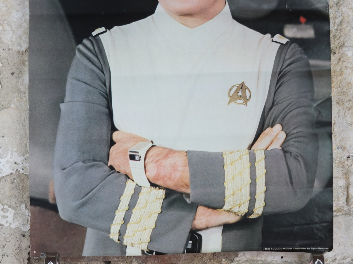 Original Vintage Star Trek the Movie Poster, Captain James Kirk, William Shatner, 1980 wall art cinema film memorabilia