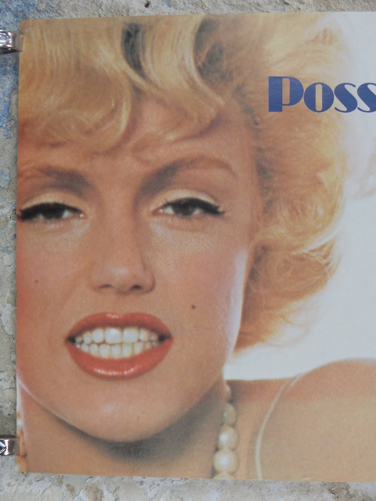 1983 Pooh Jeans Poster, Marilyn Monroe, Possiedimi, il possesso, own me, possession, Italy style fashion, advertising retro wall art decor