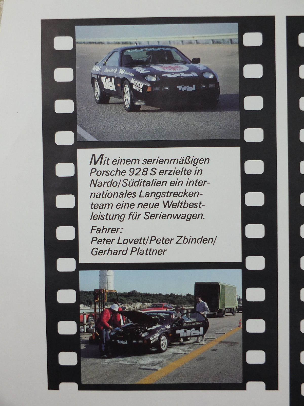 1983 Porsche 928S Poster, World Record, WeltreKord WWM319610, 6033 km in 24, Germany, Dr Ing, motorsport, formula racing car wall art decor