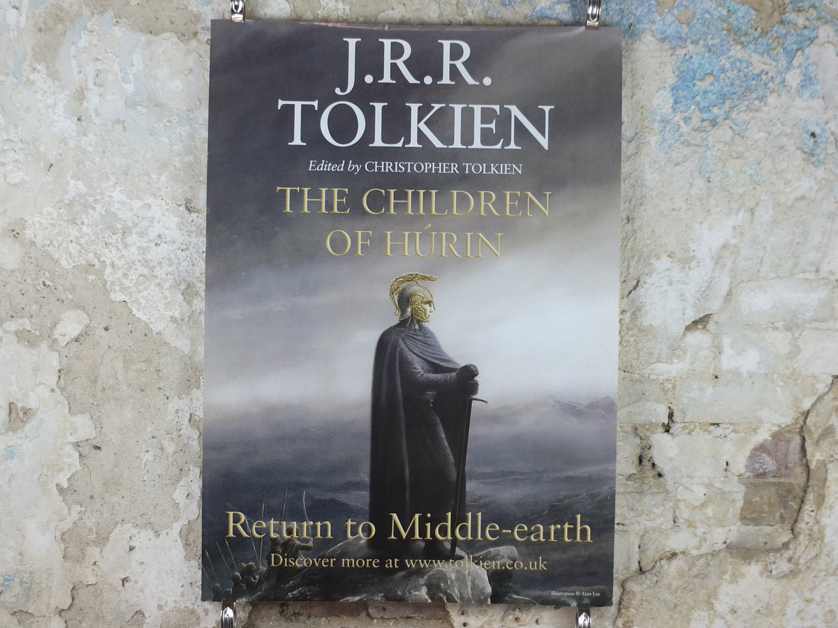The Children of Hurin Poster, by Alan Lee, Lord of the Rings, J.R.R. and Christopher Tolkien, Return to Middle Earth, wall art decor