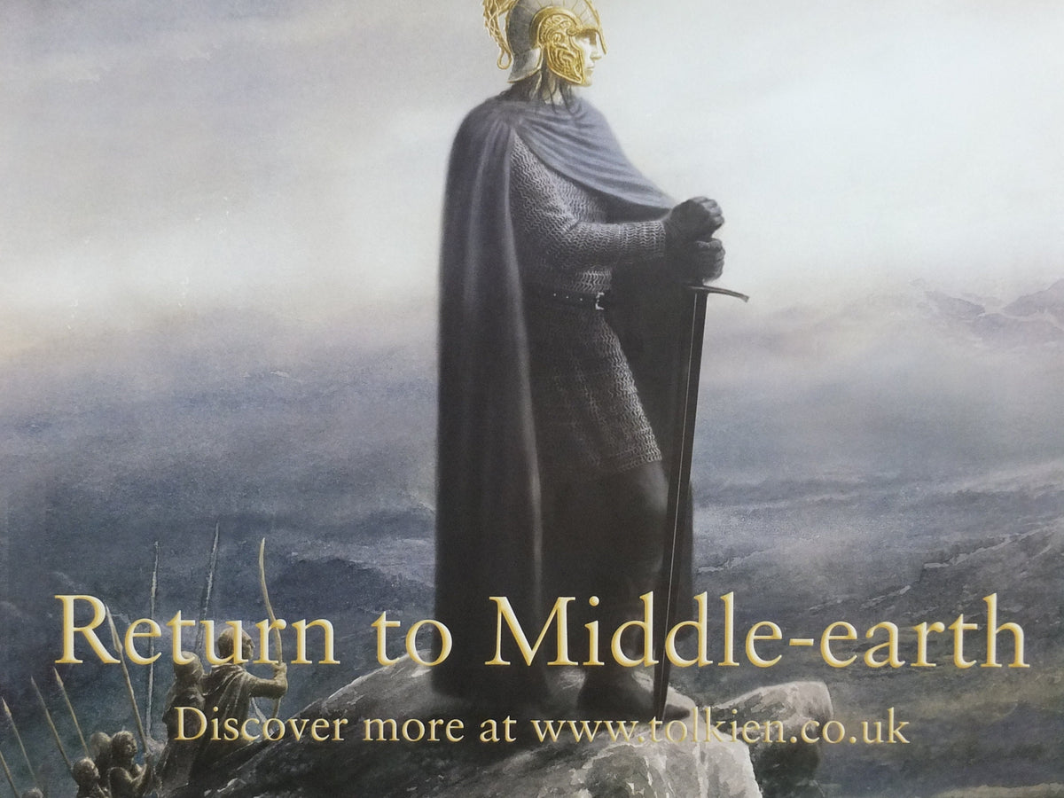 Signed The Children of Hurin Poster, by Alan Lee, Lord of the Rings, J.R.R. and Christopher Tolkien, Return to Middle Earth, wall art decor