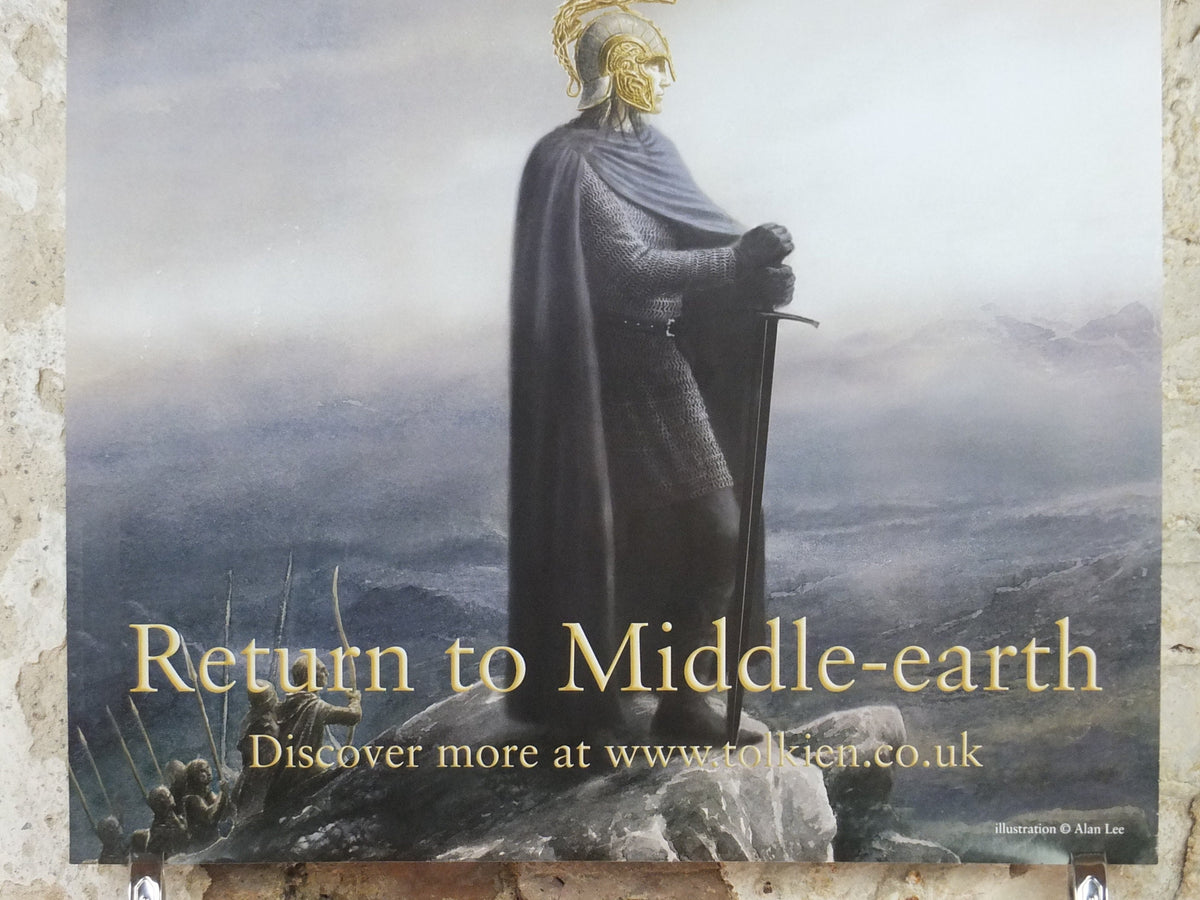 Signed The Children of Hurin Poster, by Alan Lee, Lord of the Rings, J.R.R. and Christopher Tolkien, Return to Middle Earth, wall art decor
