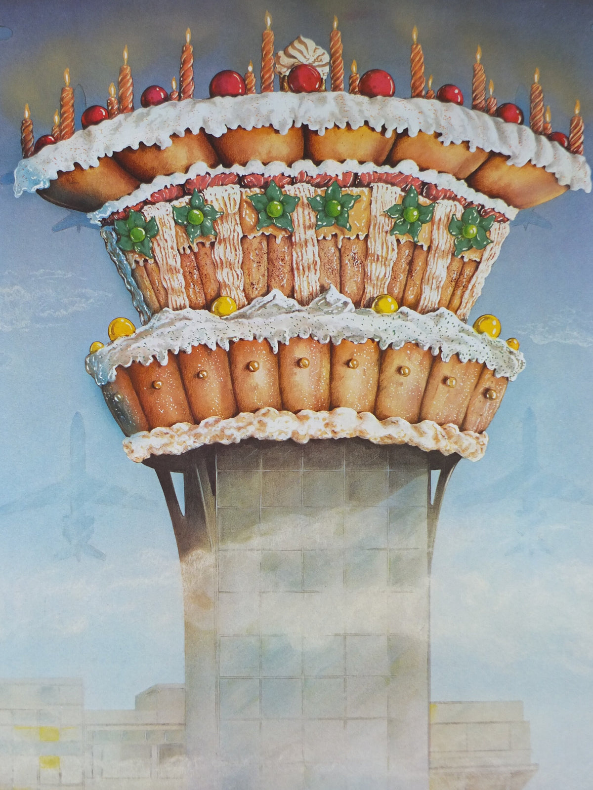 1981 Orly Airport Paris Poster, anniversary of the South (20 years) and West (10 years) airports Aeroport de Paris, Aviation, wall art decor