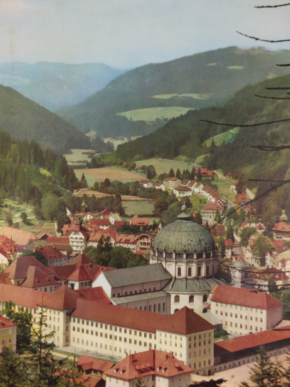 1960s St Blasien Black Forest Poster, Spa Town in the Black Forest, Germany, Sankt Blasien Hochschwarzwald, travel tourism, wall art decor