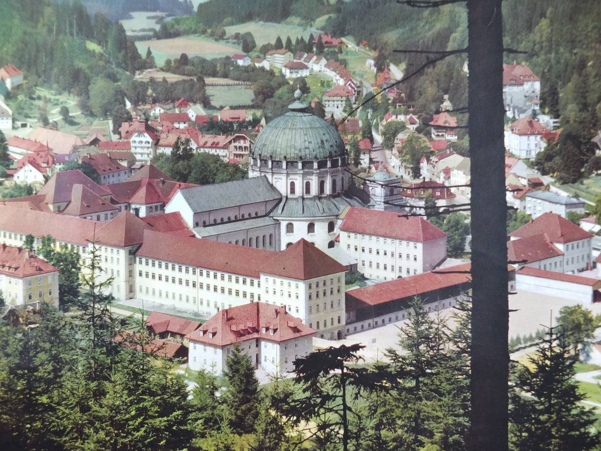1960s St Blasien Black Forest Poster, Spa Town in the Black Forest, Germany, Sankt Blasien Hochschwarzwald, travel tourism, wall art decor