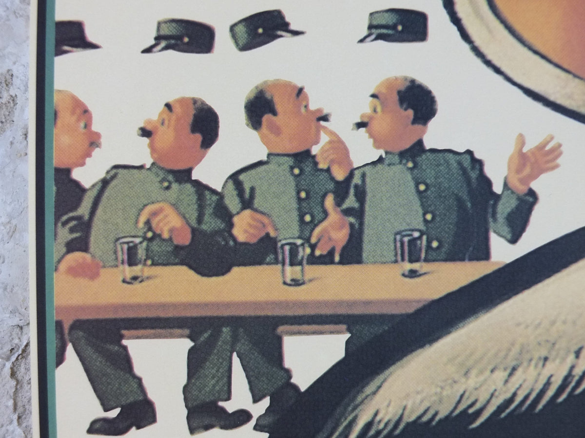 1990s My Goodness My Guinness Poster, from Guinness Museum, By John Gilroy, 1939 Pelican with bill full of Guinness, Wall art retro decor