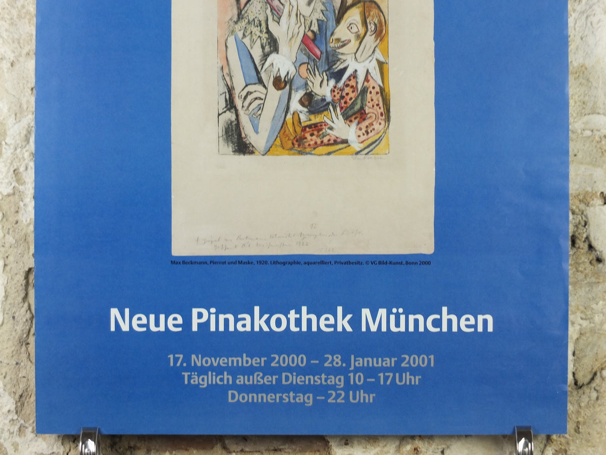 2000 Max Beckmann, Parrot and Mask 1920, Neue Pinakothek Munich, Expressionism, New Objectivity, gallery exhibition, wall art decor