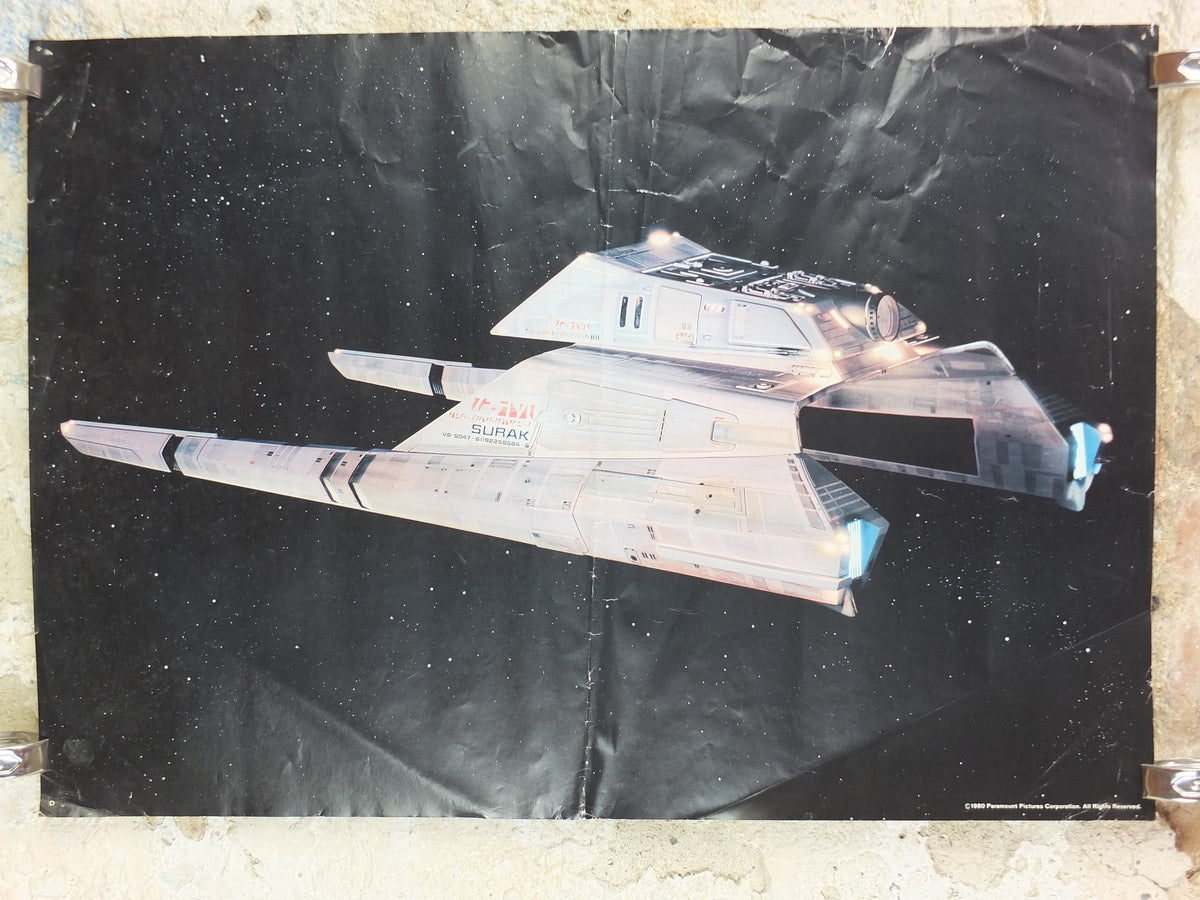 Original Vintage Star Trek the Movie Poster, Surak, Vulcan Shuttle, 1980 wall art cinema film memorabilia decor