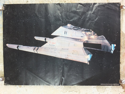 Original Vintage Star Trek the Movie Poster, Surak, Vulcan Shuttle, 1980 wall art cinema film memorabilia decor