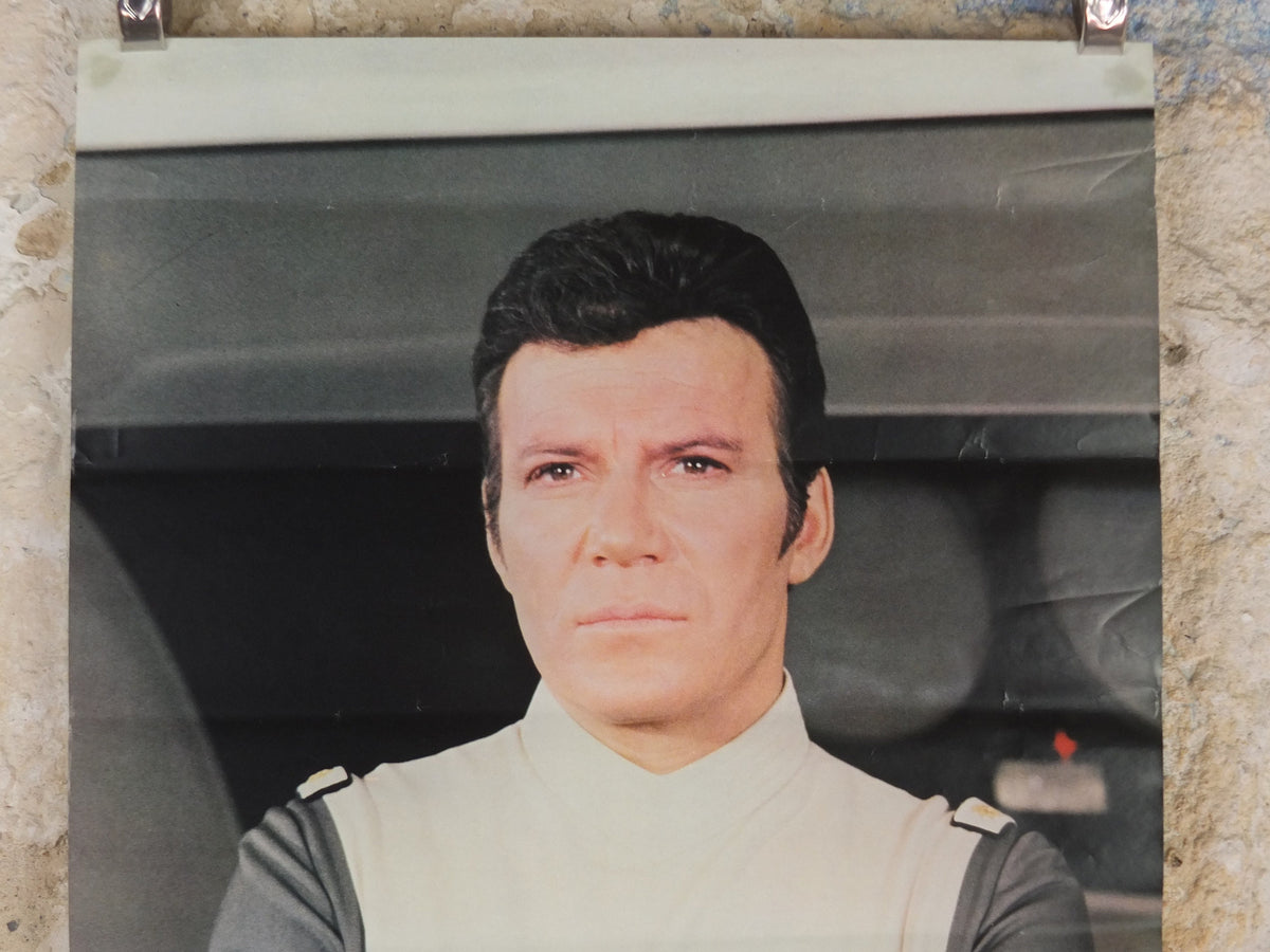Original Vintage Star Trek the Movie Poster, Captain James Kirk, William Shatner, 1980 wall art cinema film memorabilia