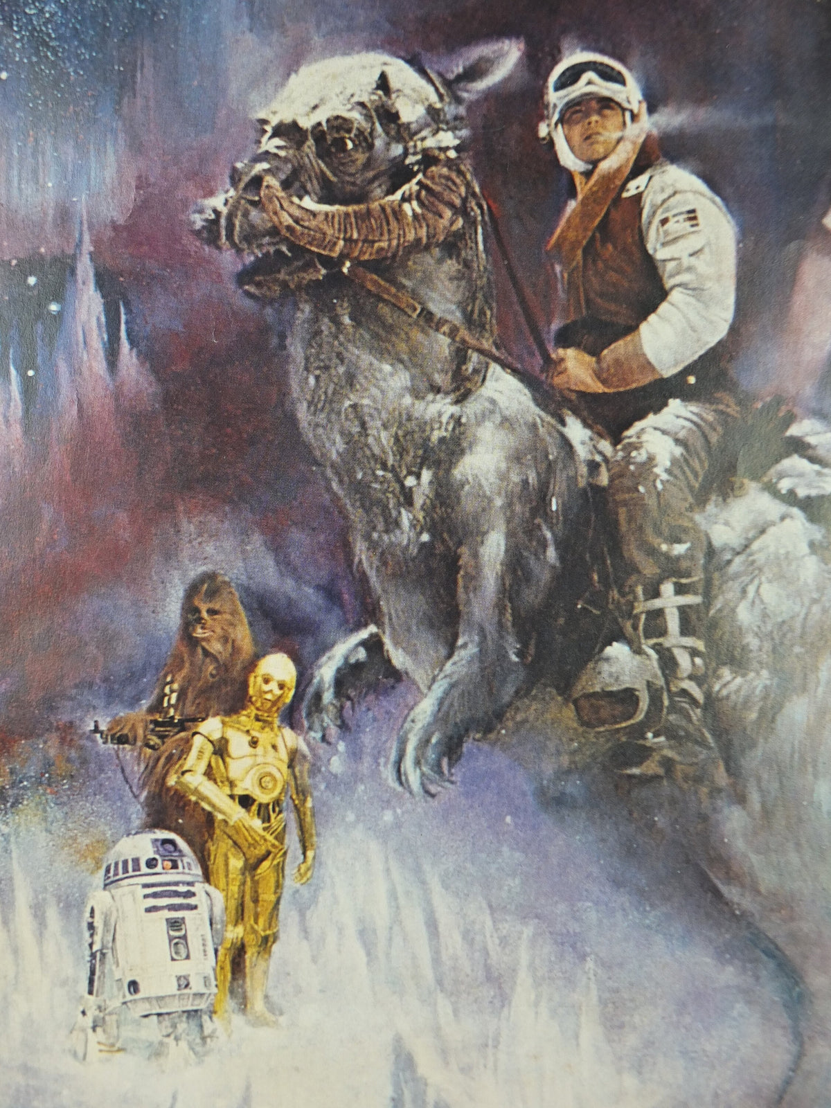 1980 The Empire Strikes Back Star Wars Poster, Lucasfilm, Mark Hamill Harrison Ford Carrie Fisher, wall art cinema film memorabilia