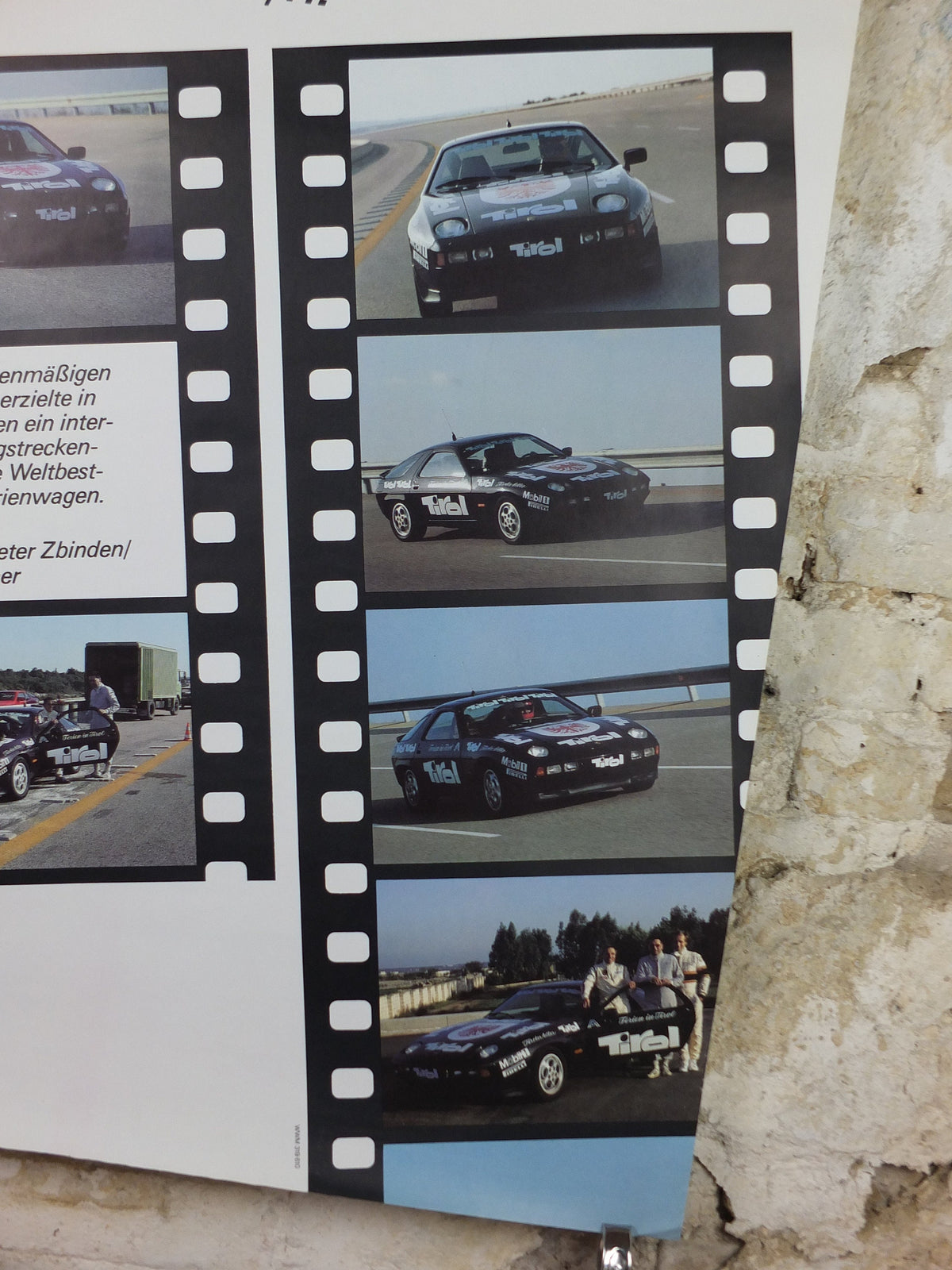 1983 Porsche 928S Poster, World Record, WeltreKord WWM319610, 6033 km in 24, Germany, Dr Ing, motorsport, formula racing car wall art decor