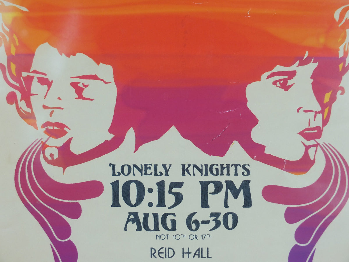 2003 Flight of the Conchords Poster, Lonely Knights, Edinburgh Fringe, Jemaine Clement, Bret McKenzie, folk rock music, wall art decor