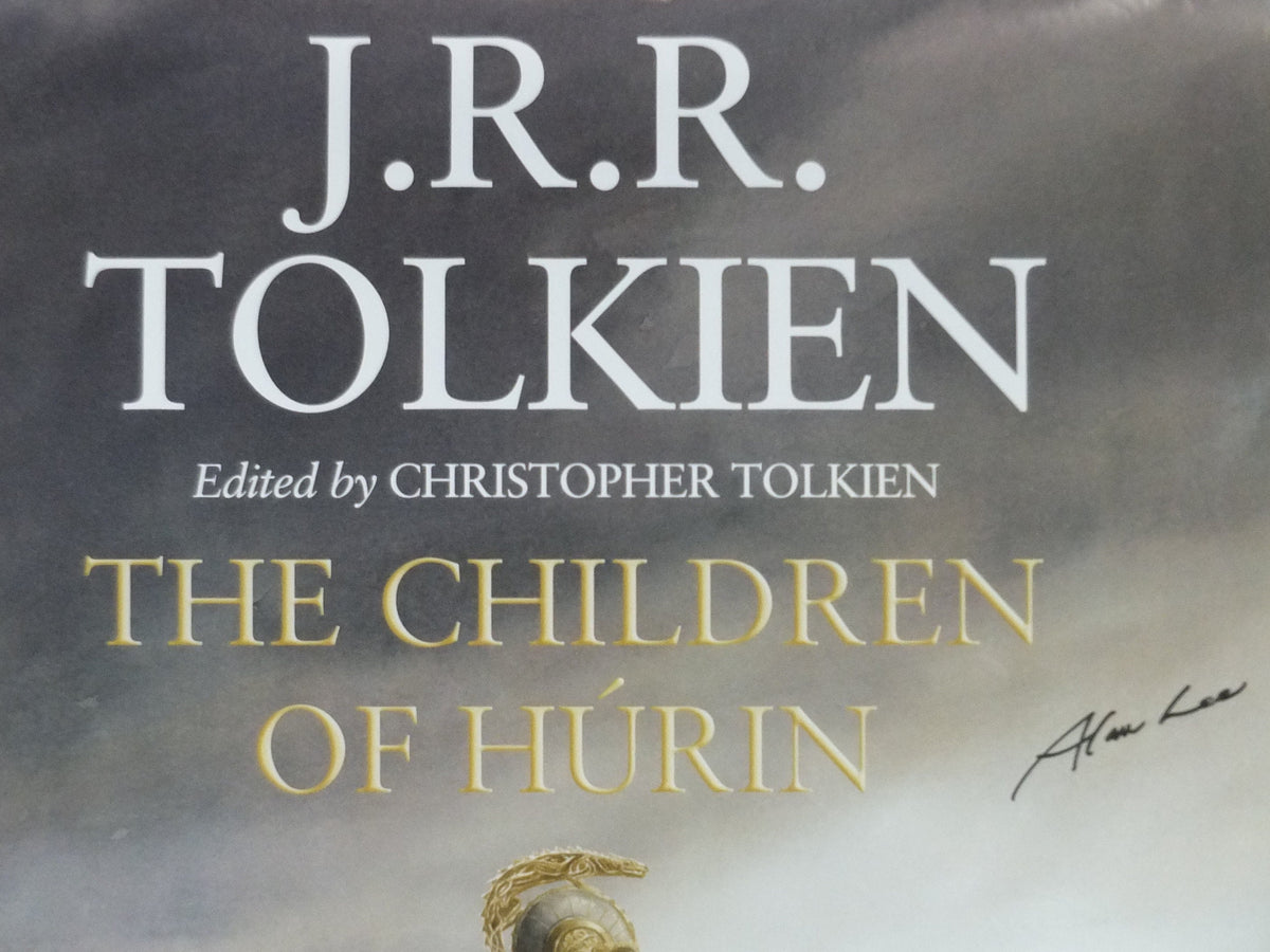 Signed The Children of Hurin Poster, by Alan Lee, Lord of the Rings, J.R.R. and Christopher Tolkien, Return to Middle Earth, wall art decor