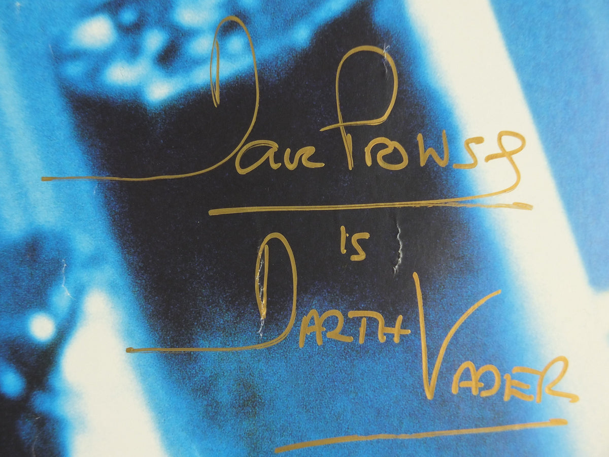 Signed 1997 Darth Vader Poster, David Prowse signed, Star Wars Trilogy, Return of the Jedi Special Edition, wall art film memorabilia