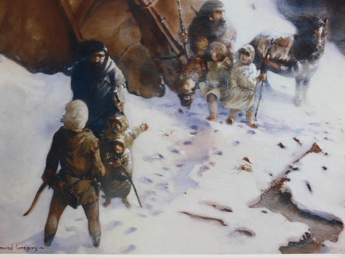 Signed 1982 Caradhras Poster, from the Tolkien Society, by Paul Raymond Gregory, Misty Mountains, Lord of the Rings, Moria, wall art decor