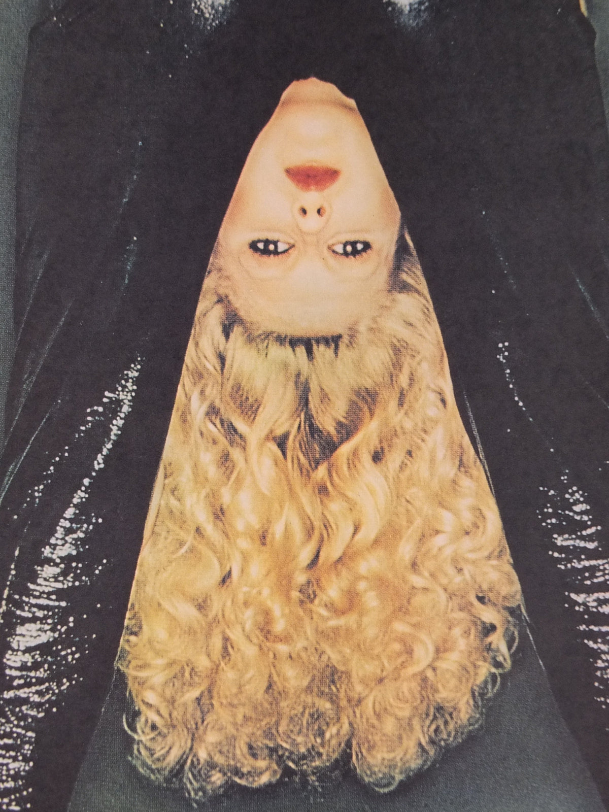 1980s Fiorucci rare Poster, Italian fashion label, blonde woman bent over in shiny vinyl latex black jeans, advertising retro wall art decor