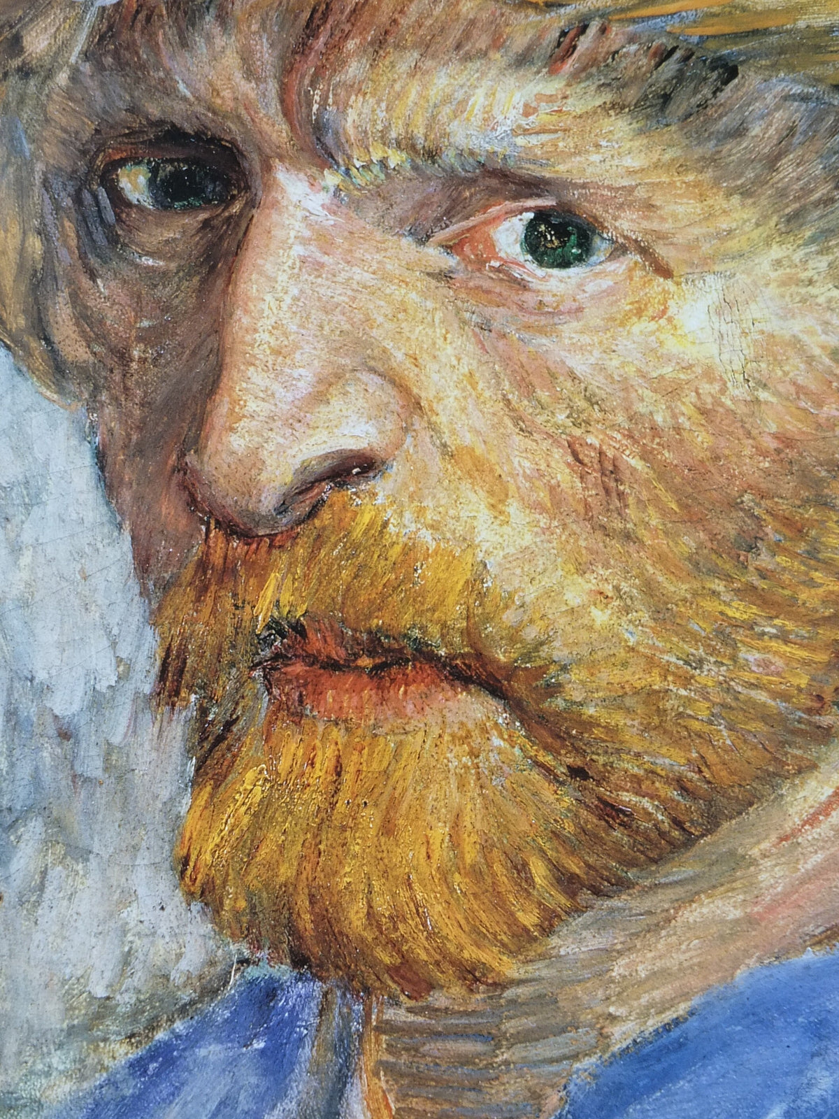 2000 Vincent Van Gogh Poster, "Face to Face" at the Museum of Fine Arts Boston, Post-Impressionism gallery exhibition, wall art decor