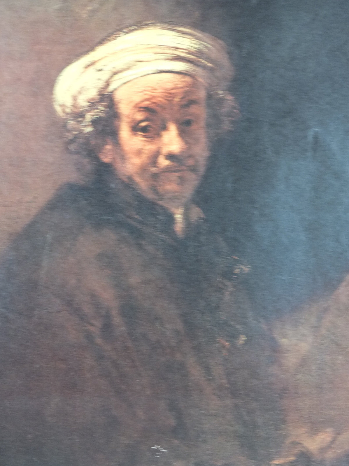 1969 Rembrandt Poster, Self Portrait as the Apostle Paul 1661, Rijksmuseum Amsterdam, artist gallery exhibition, wall art decor
