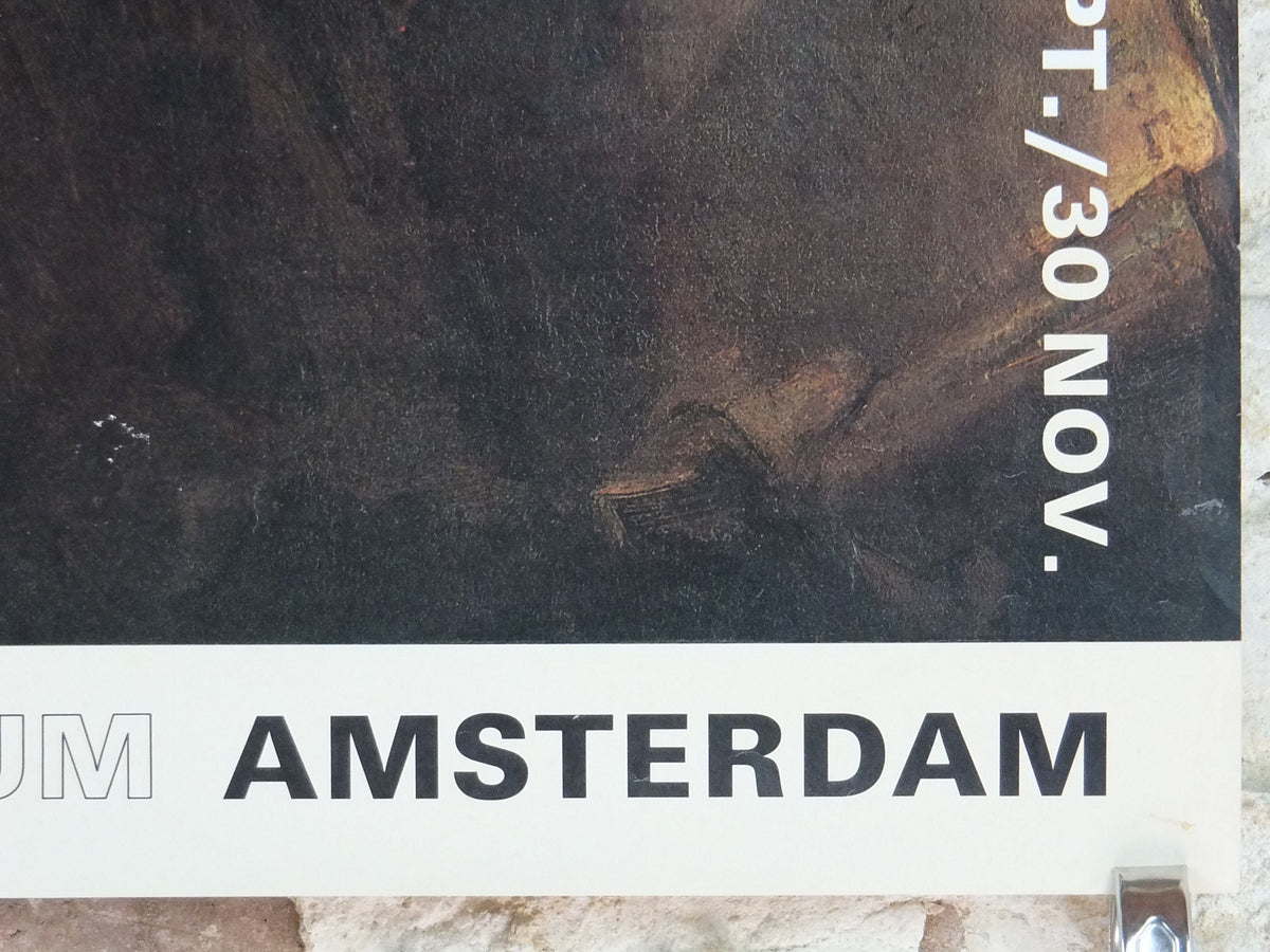 1969 Rembrandt Poster, Self Portrait as the Apostle Paul 1661, Rijksmuseum Amsterdam, artist gallery exhibition, wall art decor