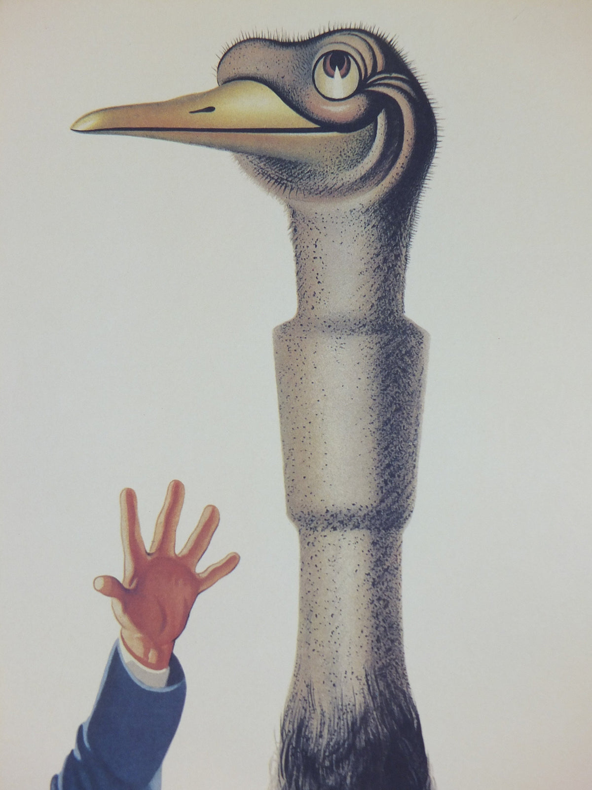 1990s My Goodness My Guinness Poster, from Guinness Museum, By John Gilroy 1936, Ostrich has swallowed a Guinness, Wall art retro decor