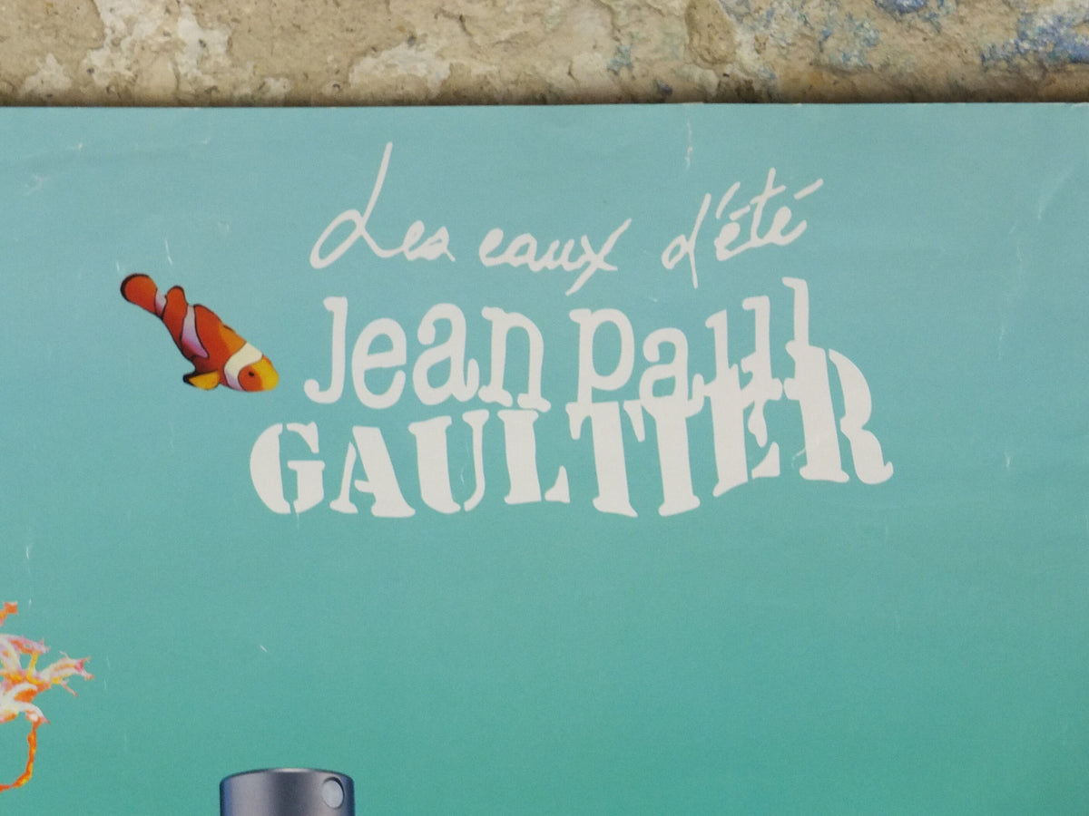 Jean Paul Gaultier Poster, Summer Fragrance, Classique & Le Male perfume bottles, les eaux des d'ete cosmetics, advertising, wall art decor