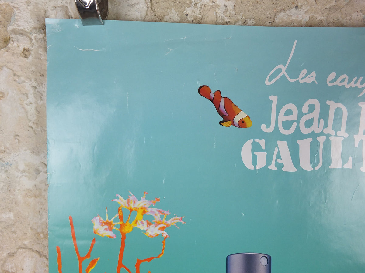 Jean Paul Gaultier Poster, Summer Fragrance, Classique & Le Male perfume bottles, les eaux des d'ete cosmetics, advertising, wall art decor